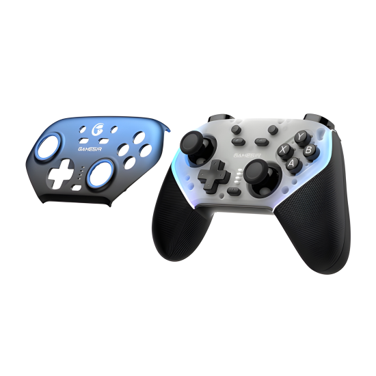 GameSir SuperNova T4n Pro brezžični gaming kontroler v modri barvi s Hall Effect analognimi palicami in ergonomskim dizajnom