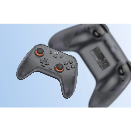 GameSir T4n Lite Nova wireless controller in gray, front view showing joysticks, buttons, and ergonomic grip design