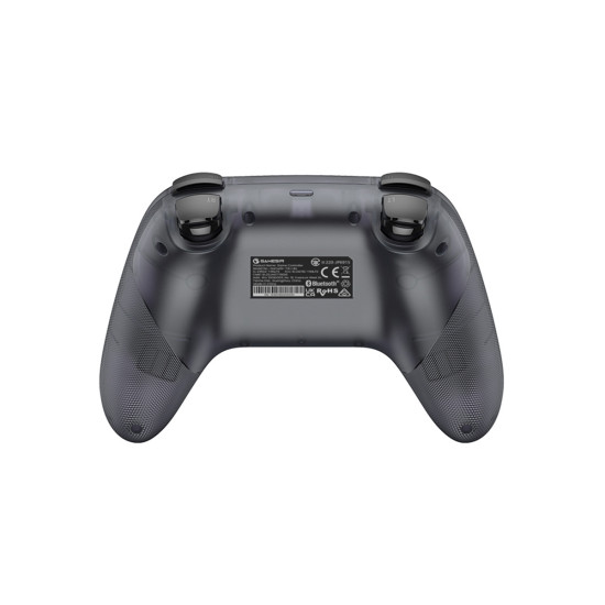 GameSir T4n Lite Nova wireless controller in gray, front view showing joysticks, buttons, and ergonomic grip design