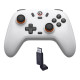 GameSir T4n Lite wireless controller in white, front view showing joysticks, analog triggers, and button layout