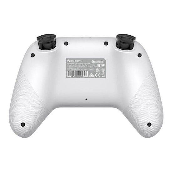 GameSir T4n Lite wireless controller in white, front view showing joysticks, analog triggers, and button layout