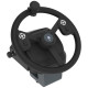 HORI Farming Vehicle Control System with 34 cm rubberized steering wheel, three-pedal set, and side console with joystick