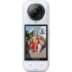 Insta360 X5 Satin White Limited Edition Insta360 X5 Satin White Limited Edition action camera, white finish, compact 360-degree body with dual lenses