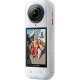 Insta360 X5 Satin White Limited Edition Insta360 X5 Satin White Limited Edition action camera, white finish, compact 360-degree body with dual lenses