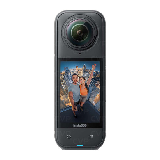 Insta360 X5 Action Camera Snowboard Bundle Insta360 X5 action camera snowboard bundle, compact 360-degree camera with accessories on a white background