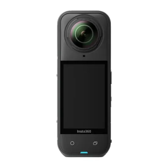 Insta360 X5 Action Camera Snowboard Bundle Insta360 X5 action camera snowboard bundle, compact 360-degree camera with accessories on a white background