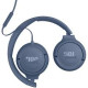 JBL Tune 520 USB-C wired on-ear headphones in blue with padded headband and flat tangle-free cable