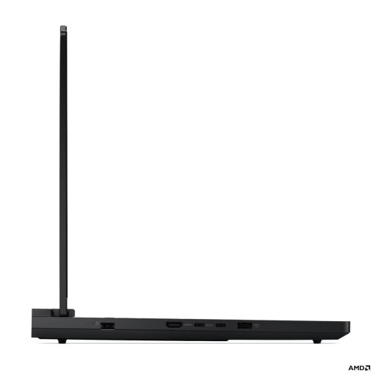 Lenovo Legion Pro 7 16AFR10H RTX 5070 Ti OLED 240Hz Lenovo Legion Pro 7 16AFR10H gaming laptop with 16-inch OLED display, open lid, dark chassis, front three-quarter view