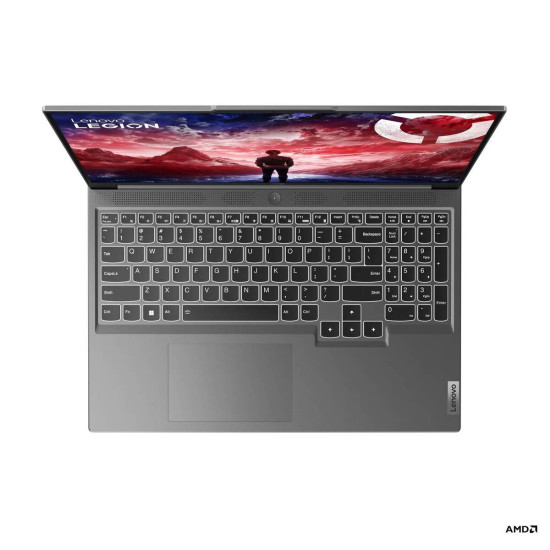 Lenovo Legion Slim 5 16 RTX 4060 WQXGA W11H Lenovo Legion Slim 5 16-inch gaming laptop with WQXGA 165Hz display, Ryzen 7 7435HS and RTX 4060, open and facing forward
