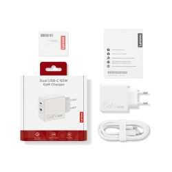 Lenovo Dual USB-C 65W GaN Charger