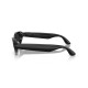 Meta Starfire Kylie Edition smart glasses in Classic Black with slim oval frames, XS 48-21 fit, front view showing ultrawide camera lens