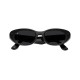 Meta Starfire Kylie Edition smart glasses in Classic Black XS 48-21 frame with Transitions Grey lenses, front three-quarter view