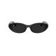 Meta Starfire Kylie Edition smart glasses in Classic Black XS 48-21 frame with Transitions Grey lenses, front three-quarter view