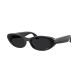 Meta Starfire Kylie Edition smart glasses in Classic Black XS 48-21 frame with Transitions Grey lenses, front three-quarter view