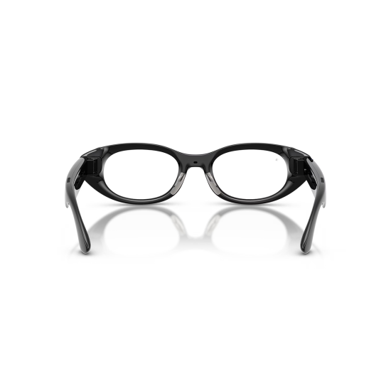 Meta Starfire Kylie Edition smart glasses in Classic Black XS 48-21 frame with Transitions Grey lenses, front three-quarter view