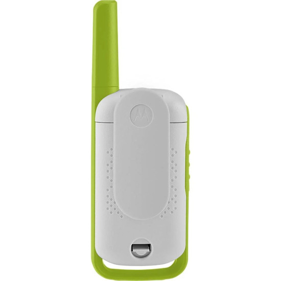 Motorola TALKABOUT T42 two-way radio triple pack, three handheld walkie talkies in colour combinations with LCD display