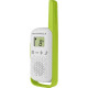 Motorola TALKABOUT T42 two-way radio triple pack, three handheld walkie talkies in colour combinations with LCD display
