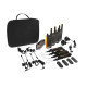 Motorola T82 Extreme QUAD Walkie-Talkie Set Motorola T82 Extreme QUAD set of four PMR446 two-way radios with headsets, belt clips, and carrying case