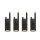 Motorola T82 Extreme QUAD Walkie-Talkie Set Motorola T82 Extreme QUAD set of four PMR446 two-way radios with headsets, belt clips, and carrying case