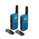 Motorola T42 Two-Way Radio – Blue Motorola T42 two-way radio in blue, compact walkie talkie with LCD screen and belt clip