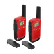 Motorola T42 Two-Way Radio – Red Motorola TALKABOUT T42 two-way radio in red, compact walkie talkie with LCD screen and 8 preset channels