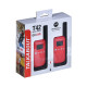 Motorola T42 Two-Way Radio – Red Motorola TALKABOUT T42 two-way radio in red, compact walkie talkie with LCD screen and 8 preset channels
