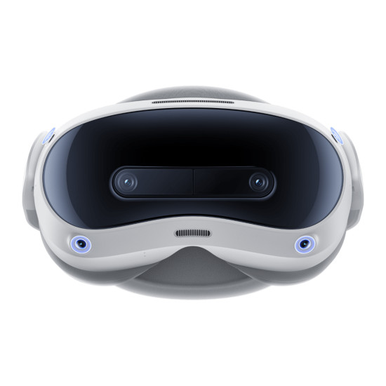 Pico 4 Ultra 256 GB VR očala Pico 4 Ultra 256 GB VR očala, samostojna naprava z belim dizajnom in dvema kamerama na sprednji strani