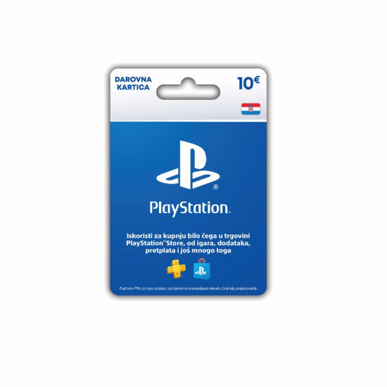 Sony PlayStation Network digital gift card worth 10 EUR for the Croatian PlayStation Store, delivered by email