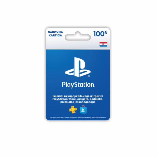 Sony PSN Digital Code 100 EUR za Hrvatsku – digitalni bon za PlayStation Store, preuzimanje igara i dodataka