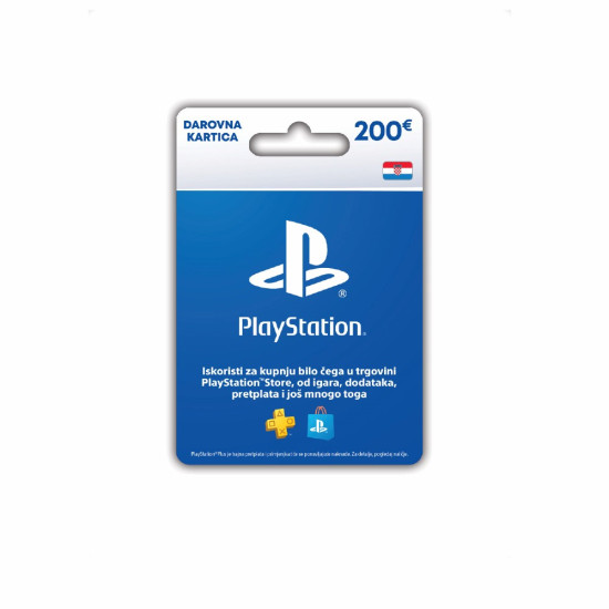 Sony PlayStation Network digital gift card 200 EUR for the Croatian PS Store, delivered by email within 24 hours