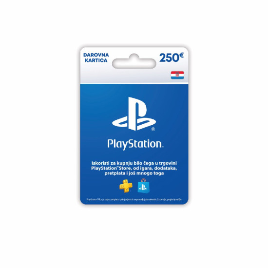 Sony PlayStation Network digital gift card worth 250 EUR for the PlayStation Store