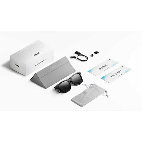 Rokid AI Smart Glasses Style, ultra-light smart glasses weighing 38.5 g with 12MP camera and AI assistant