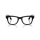 Ray-Ban Meta Wayfarer Gen 2 RW4012 smart glasses in shiny black with Transitions Graphite Green lenses, large frame 155/53