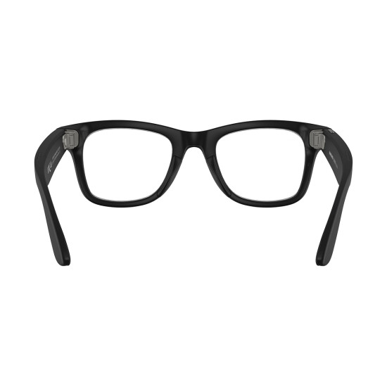 Ray-Ban Meta Wayfarer Gen 2 RW4012 smart glasses in matte black frame with Transitions Grey lenses, front view