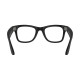 Ray-Ban Meta Wayfarer Gen 2 RW4012 smart glasses in matte black frame with Transitions Grey lenses, front view