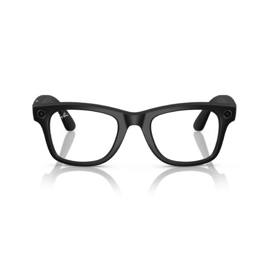 Ray-Ban Meta Wayfarer Black Matte Lens Green Transitions 