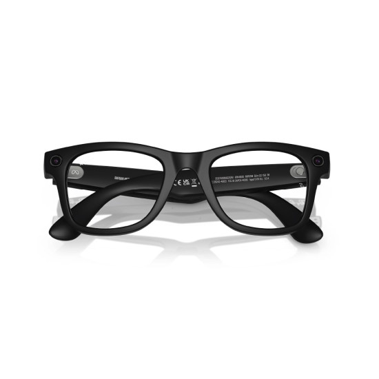Ray-Ban Meta Wayfarer Black Matte Lens Green Transitions 