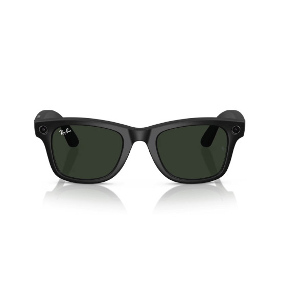 Ray-Ban Meta Wayfarer Black Matte Lens Green Transitions 