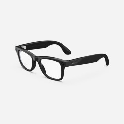 Ray-Ban Meta Wayfarer (Gen 1) Shiny Black, Clear Lenses Large 155/53 (601ST3-53)