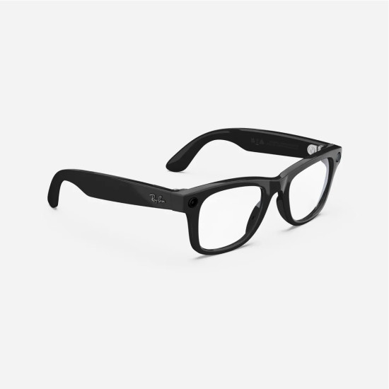 Ray-Ban - Wayfarer Standard - Shiny Black, Clear 
