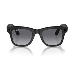 Ray-Ban Meta Wayfarer (Gen 1) Matte Black, Polarized Gradient Graphite Large 155/53 RW4008 (601ST3-53) 