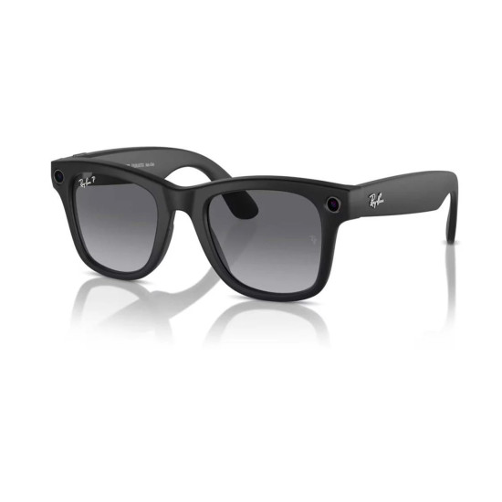 Ray-Ban Meta Wayfarer Matte Black Polar Gradient Graphite 