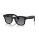 Ray-Ban Meta Wayfarer Gen 2 Matte Black Polar Graphite Ray-Ban Meta Wayfarer Gen 2 smart glasses in matte black with polarized gradient graphite lenses, front three-quarter view