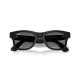 Ray-Ban Meta Wayfarer Gen 2 Matte Black Polar Graphite Ray-Ban Meta Wayfarer Gen 2 smart glasses in matte black with polarized gradient graphite lenses, front three-quarter view