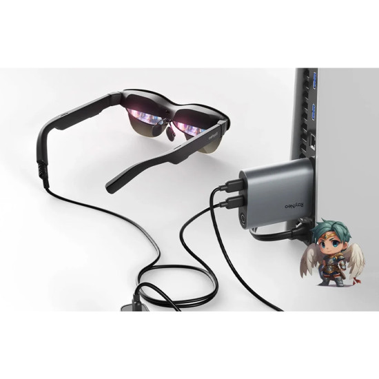 RayNeo HDMI to USB-C adapter for charging AR glasses