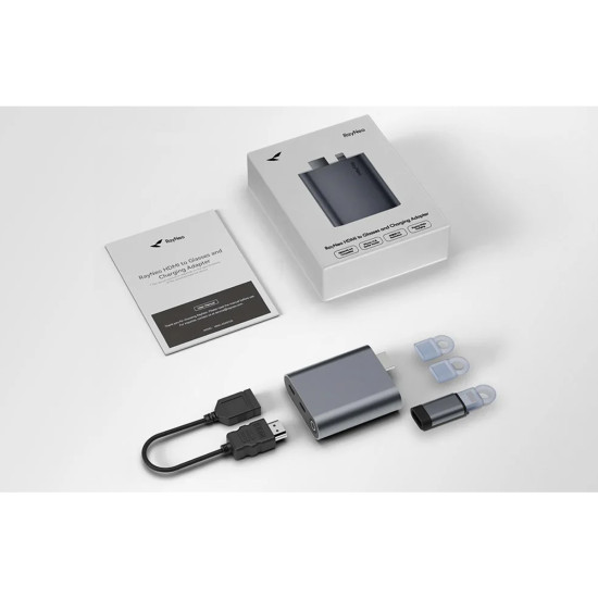 RayNeo HDMI to USB-C adapter for charging AR glasses