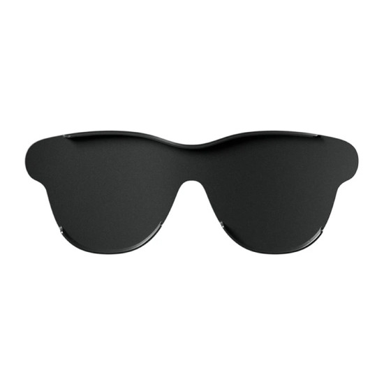 RayNeo Air 3s Pro tinting cap in black, shown fitted over AR glasses lenses to block ambient daylight
