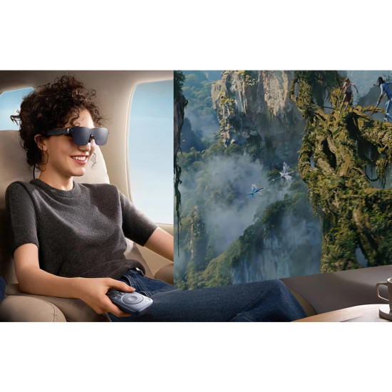 RayNeo Pocket TV remote control with ergonomic grip, joystick and function buttons for RayNeo Air 2 glasses