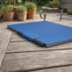reMarkable Paper Pro Book Folio – Cobalt Blue reMarkable Paper Pro Book Folio case in cobalt blue mosaic weave fabric, closed with magnetic strap, front view