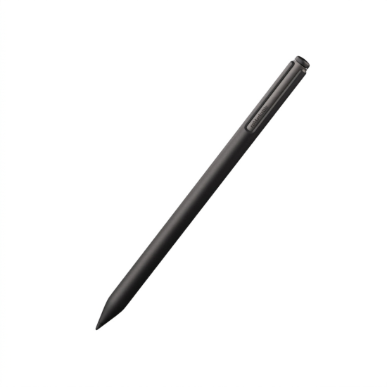 reMarkable Marker Plus stylus for Paper Pro tablet, black pen with integrated eraser, structured grip surface, and precise tilt recognition